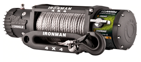 MONSTER WINCH 12000LBS 12V ELECTRIC (SYNTHETIC ROPE)